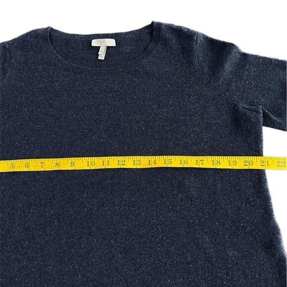 Joie Navy Blue Wool Cashmere Tunic Sweater Asymmetrical Hem Sz Xs Long Sleeve - Picture 7 of 8